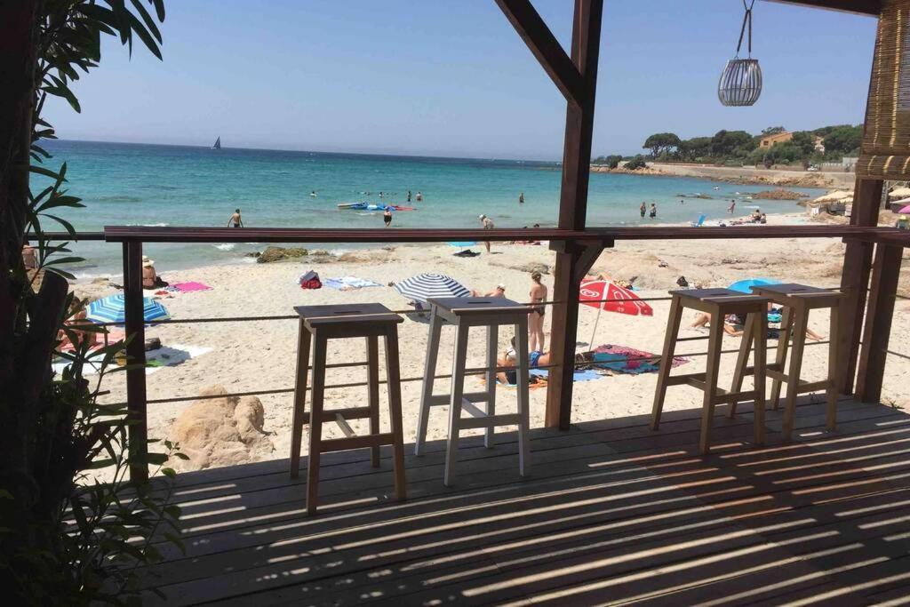 Ajaccio Charmant T2 neuf 40m2 avec balcon au Trottel wifi Clim parking plage à pieds 100m Ajaccio (Corsica) Exterior foto
